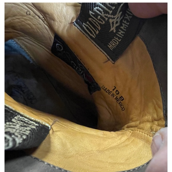 Old Gringo Studded Moto Boots 10 Brown Good Leather Straps Distressed L951-3 - Picture 6 of 10